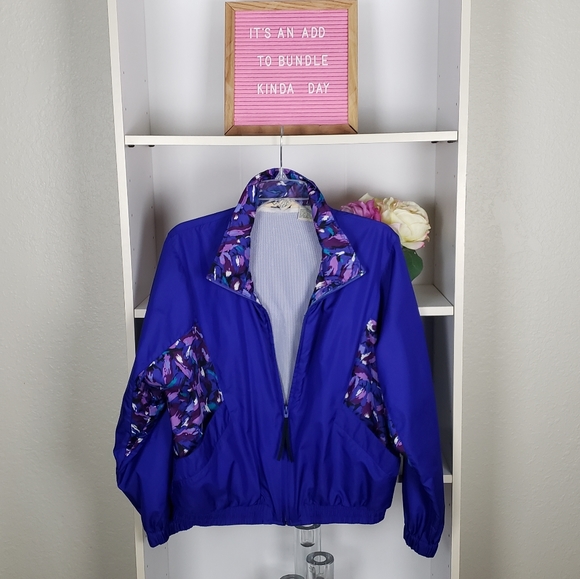 L.L. Bean Jackets & Blazers - L.L. Bean Vintage Purple Track Windbreaker Jacket
